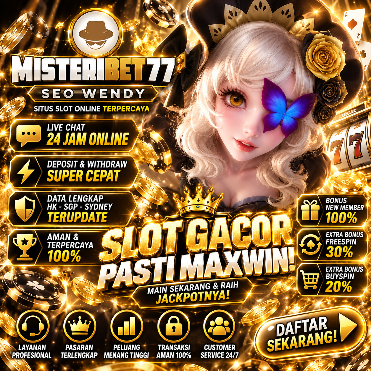 MISTERIBET77 Banner